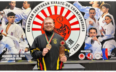 Kevin Ernst kehrt erfolgreich von der Shotokan-EM zurück