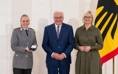 Verleihung des Silbernen Lorbeerblattes für Mia Bitsch